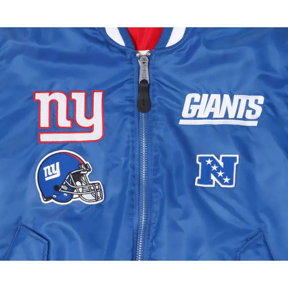 New York Giants Bomber MA-1 Jacket
