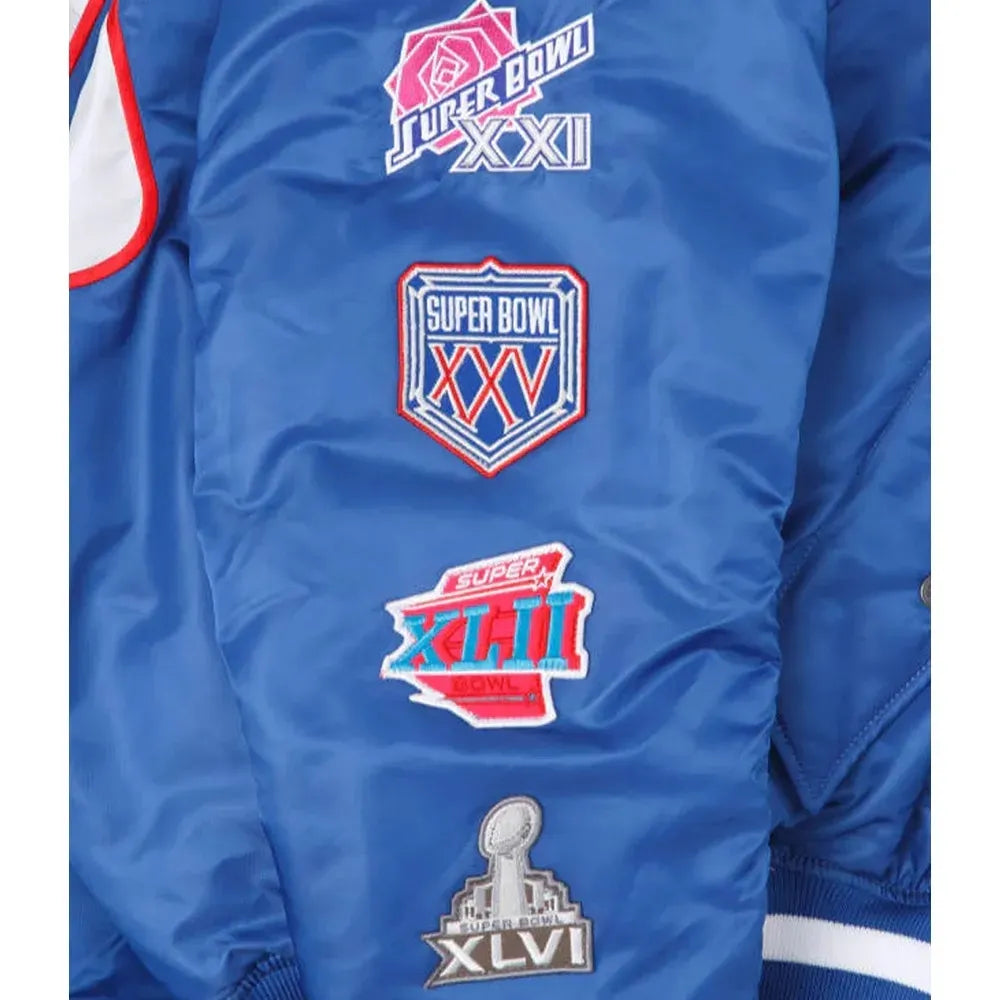 New York Giants Bomber MA-1 Jacket