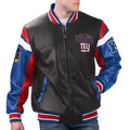 New York Giants G-III Sports Banks Varsity Leather Jacket